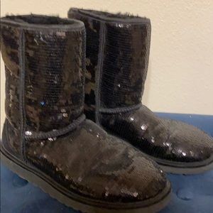 Ugg Boots- Sparkling Black size 9